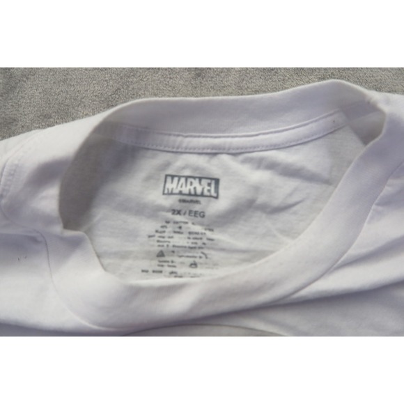 Marvel Captain America Captain Carter Shield‎ White T Shirt Men's Size 2XL XXL - Picture 3 of 6